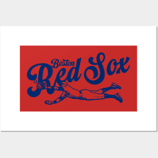 Diving Red Sox Posters and Art